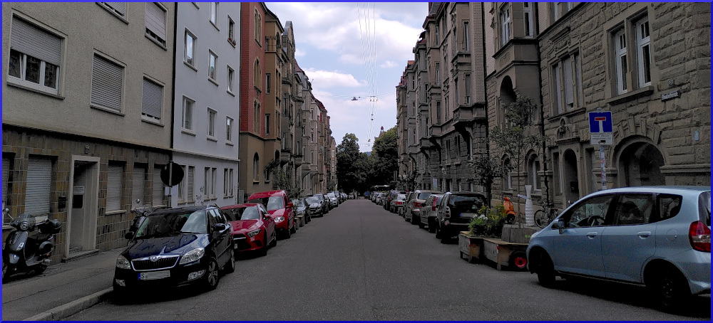 Blick in die Elisabethenstraße